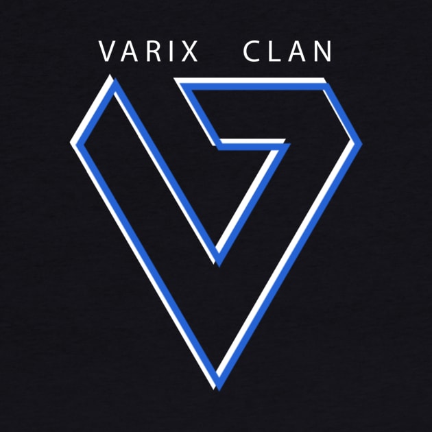 Two Tone Blue and White Outline by VarixClan